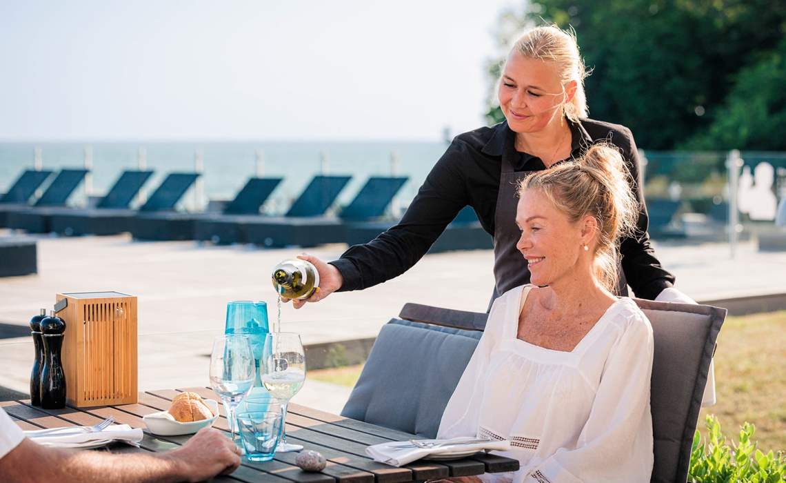 Fredensborg Badehotel - udendørs servering
